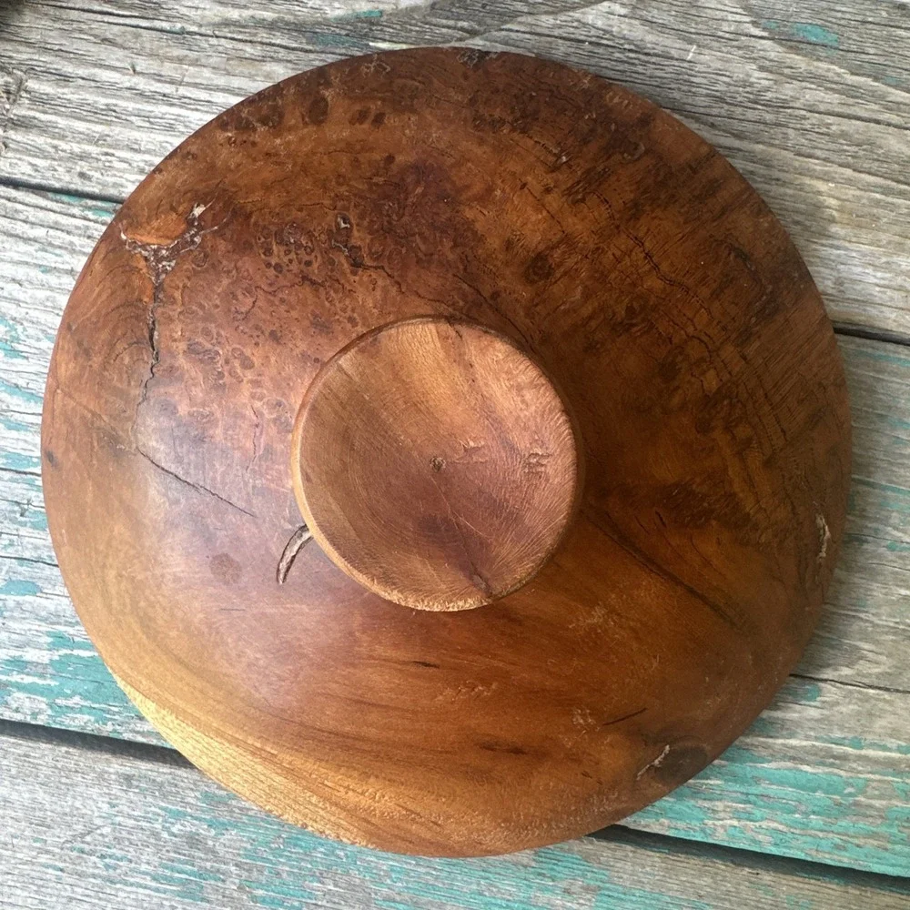 Artisan Bert‎ Sautter Wooden Canister Jar Lidded 8.5 Inch Checkered Burl USA